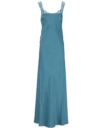 forte_forte - Lace-Trimmed Satin Dress - Lyst