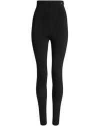 Balmain - High-Waisted Milano Jersey Trousers - Lyst