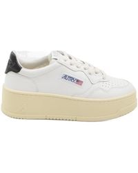 Autry - Medalist Logo Embroidered Platform Sneakers - Lyst
