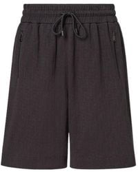 Fendi - Ff Jacquard Drawstring Bermuda Shorts - Lyst