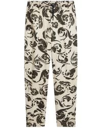 Dries Van Noten - Graphic Printed Drawstring Pants - Lyst