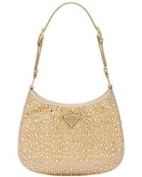 Prada - Cleo Embellished Shoulder Bag - Lyst