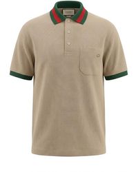 Gucci - Cotton Piqué Polo Shirt - Lyst