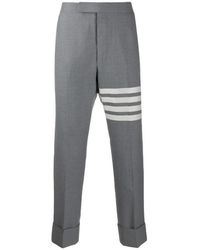 Thom Browne - 4-Bar Striped Trousers - Lyst