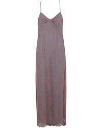 Emporio Armani - Embroidered Maxi Dress - Lyst