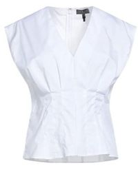 Rag & Bone - Sleeveless V-Neck Solid-Color Top - Lyst