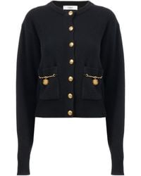 Chloé - Chloé Horse Medal Knitted Cardigan - Lyst