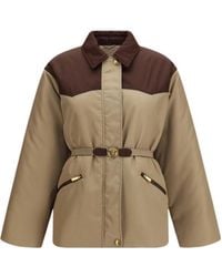 Versace - Belted Coats - Lyst