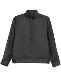 AYA MUSE - Pinstriped Bomber Jacket - Lyst