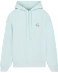 Maison Kitsuné - Maison Kitsuné Bold Fox Head Patch Drawstring Hoodie - Lyst