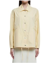 Jil Sander - Logo-Printed Drawstring Shirt Jacket - Lyst
