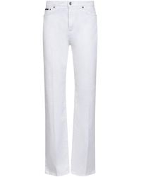 Dolce & Gabbana - Cotton Denim Flared Jeans - Lyst