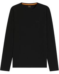 BOSS - Crewneck Longsleeve Tshirt - Lyst