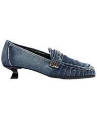 DIESEL - D Amber Moc 30 Loafer Heeled Pumps - Lyst