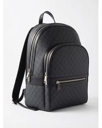 Gucci - Monogram Zip Pocket Backpack - Lyst
