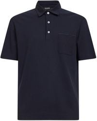 ZEGNA - Patch Pocket Polo Shirt - Lyst