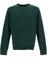 A.P.C. - Edmond Crewneck Knitted Jumper - Lyst