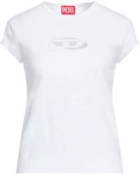 DIESEL - Solid-Colored T-Shirt - Lyst