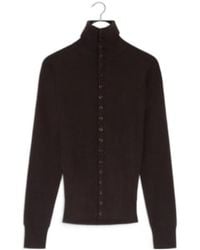 Lemaire - High-Neck Cardigan - Lyst