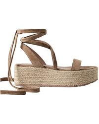 Gianvito Rossi - Raffia Platform Espadrilles - Lyst