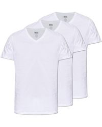 DIESEL - 3 Pack Of Underwear T-Shirts - Lyst