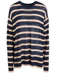 MAX&Co. - Striped Knit Top - Lyst