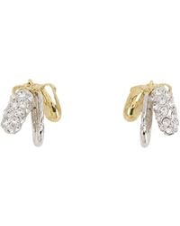 Simone Rocha - Rhinestone-Embellished Stacked Earrings - Lyst
