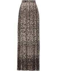 Dolce & Gabbana - Animal Print Midi Skirt - Lyst
