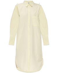 TOTEME - Long-Sleeve Button-Down Shirt Dress - Lyst