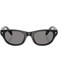Prada - Eyewear Oval Frame Sunglasses - Lyst