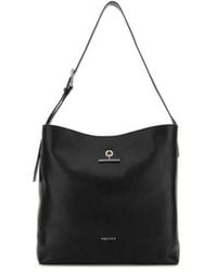 McQueen - Pendant Logo Printed Shoulder Bag - Lyst