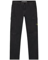 Stone Island - Skinny-Fit Cargo Chino Pants With Asymmetrical Seams - Lyst