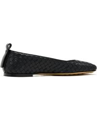 Bottega Veneta - Knitted-Design Ballet Flats - Lyst