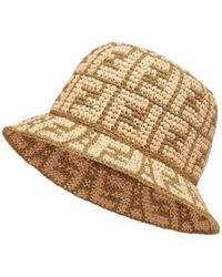 Fendi - All-Over Ff Motif Bucket Hat - Lyst