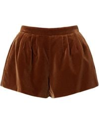 Blazé Milano - Tinker Cotton-Velvet Shorts - Lyst