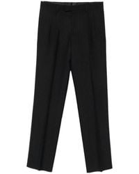 Lardini - Pinstripe-Pattern Pleated Tailored Trousers - Lyst