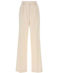 Prada - Pressed-Crease Straight Leg Tailored Trousers - Lyst