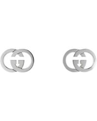 Gucci - Interlocking Stud Earrings - Lyst