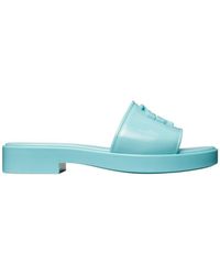 Tory Burch - Eleanor Logo Plaque Jelly Slides - Lyst
