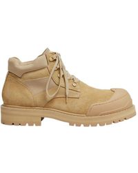 Marni - Suede Patchy Combat Boot - Lyst
