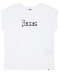 Herno - Logo-Embellished Crewneck T-Shirt - Lyst