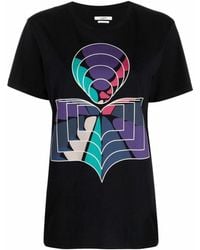 Isabel Marant - Logo-Print Organic-Cotton T-Shirt - Lyst