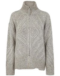 Fabiana Filippi - Long-Sleeved Zip-Up Cardigan - Lyst