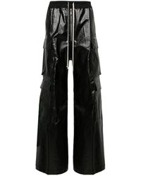 Rick Owens - Cargo Belas Mid-Rise Wide-Leg Jeans - Lyst