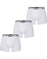 BOSS - Boss Bodywear 3 Pack Boxer Briefs With Logo Detail - Lyst