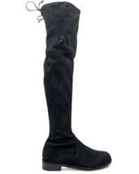 Stuart Weitzman - Lowland Lift Suede Thigh-High Boots - Lyst
