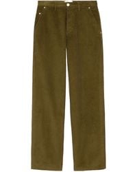 Ami Paris - Wide-Leg Corduroy Trousers - Lyst