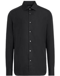 ZEGNA - Long Sleeved Regular-Fit Shirt - Lyst
