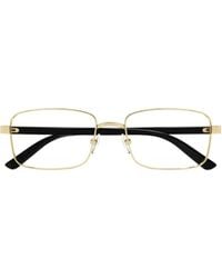 Gucci - Eyewear	Rectangle Frame Glasses - Lyst
