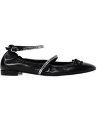 Stuart Weitzman - Round Head Ballet Shoes - Lyst